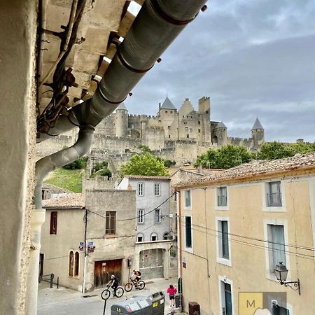 Le Donjon - Vue Cite Pied Cite Medievale Neuf 카르카손 외부 사진