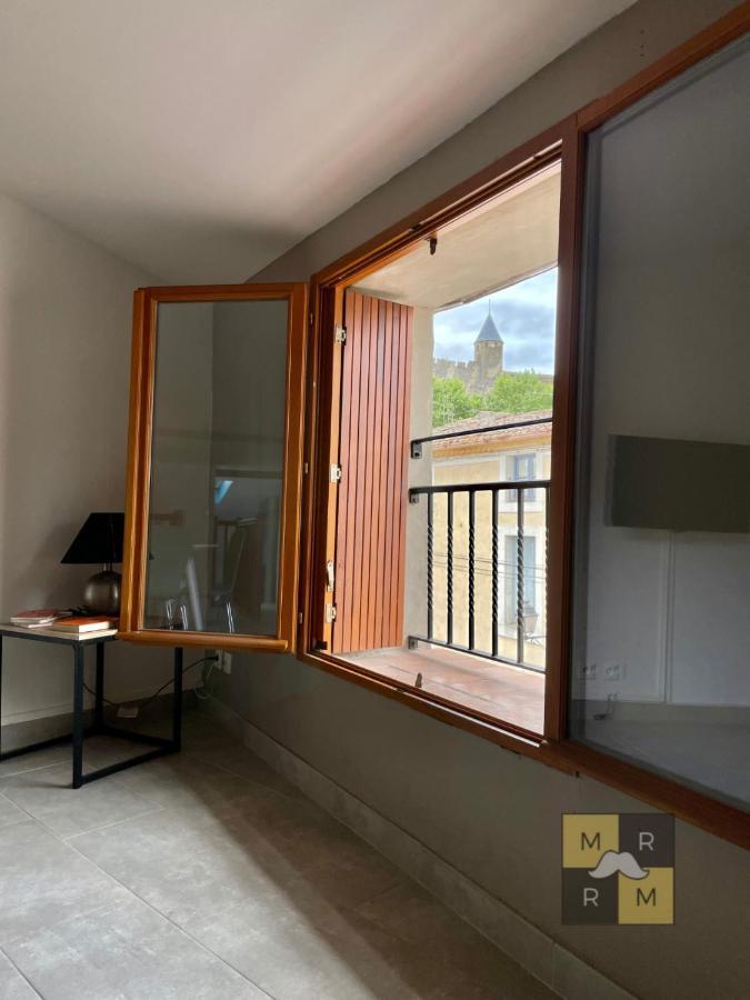 Le Donjon - Vue Cite Pied Cite Medievale Neuf 카르카손 외부 사진