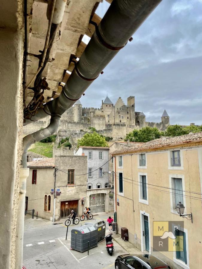 Le Donjon - Vue Cite Pied Cite Medievale Neuf 카르카손 외부 사진